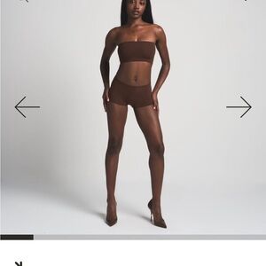 NWT SKIMS Chocolate Brown Bandeau Bra